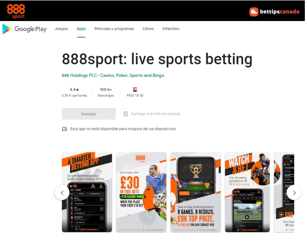 Android Google Download App 888sport Canada