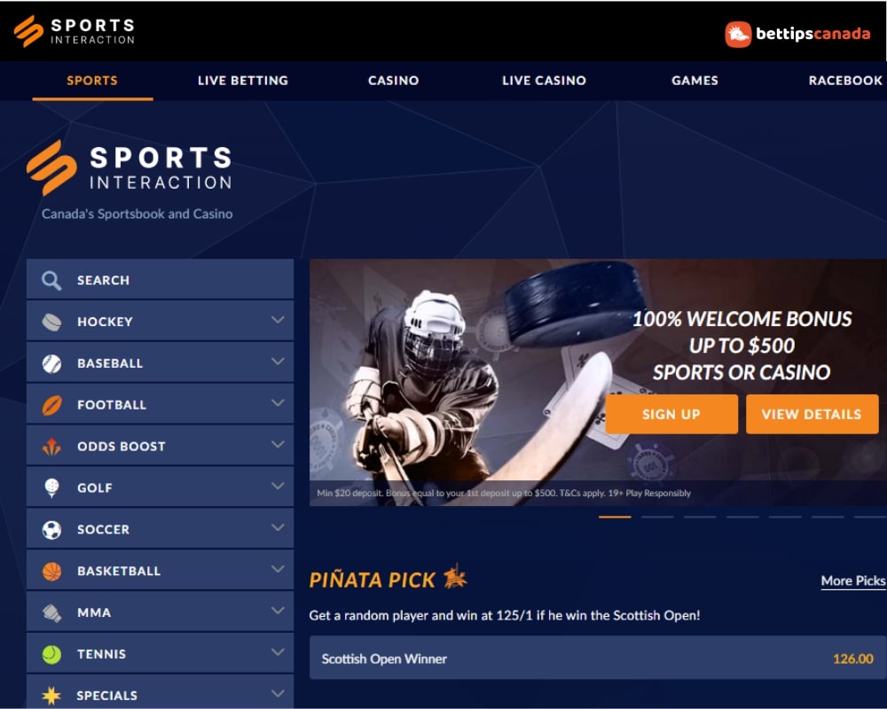 homepage Sports Interaction